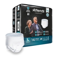 Attends Premier ALI-UW30S Heavy Absorbency Adult Underwear, Pull On, Unisex, LGE (14/Bag)