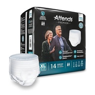 Attends Premier ALI-UW40S Heavy Absorbency Adult Underwear, Pull On, Unisex, XL (56/Case)