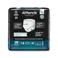 Attends Premier Overnight Protection Heavy Absorbency Adult Underwear, Pull On, Unisex - MED to XL