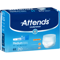 Attends AP0720 Pull-Up Incontinence Underwear, Medium, Heavy Absorbency (80/Case)