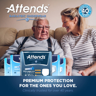 Attends AU60 Pull On Underwear w/ Tear Away Seams-Heavy Absorbency-3XL-40/Case