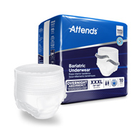 Attends Bariatric Attends Healthcare AU60-Attends Absorbent Underwear, 3Extra Large (PK/10)