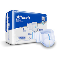 Attends Attends Healthcare DDP30-Attends DermaDry Plus Incontinence Brief, Large (CS/72)