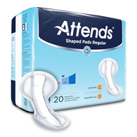 Attends Shaped Pads Regular Attends Healthcare SPDRA-Attends Shaped Bladder Control Pads, Regular, Pads & Liners (PK/20)