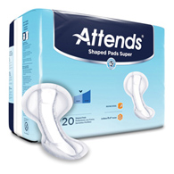 Attends Shaped Pads Super Attends Healthcare SPSA-Attends Shaped Pads Super, Pads & Liners (PK)