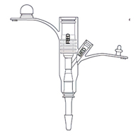 MIC Avanos 0135-14-Avanos MIC Universal Feeding Adapter for use with 14 Fr MIC PEG feeding tube (EA/1)