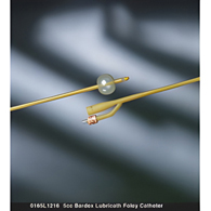 Bardex Lubricath Bard 0165L22-Bardex Lubricath Foley Catheter, 22 Fr, Short, Standard Tip, Indwelling (CS/12)