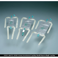 Bard Dispoz-a-Bag Bard 150106-Bard Dispoz-a-Bag Urinary Leg Bag, 9 oz, Rubber Cap, Bags & Meter Bags (CS/48)