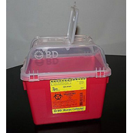 BD 305343 Sharps Container, Open Top, 8 qt, Red (EA/1)