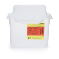 BD 305427 Sharps Container, Horizontal Entry, 5.4 qt, Clear (EA/1)