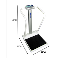 Befour MX310 Bariatric Tilt & Roll Portable Handrail Scale