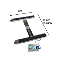 Befour MX420 Adjustable Width Portable Wheelchair Scale-750 lbs/340 kg Capacity