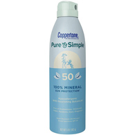 Coppertone Pure & Simple Beiersdorf 07214002883-Coppertone Pure & Simple SPF 50 Mineral Sunscreen Spray, 5 oz (EA/1)