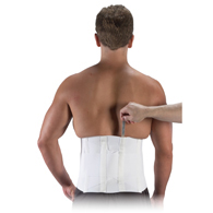 Bilt-Rite 10-10560 10" Criss-Cross Supprt with Straps-White-Medium