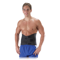 Bilt-Rite 10-10561 10" Criss-Cross Supprt with Straps-Black-Large
