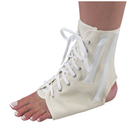 Bilt-Rite 10-26002-SM Canvas Ankle Brace with Laces-Small