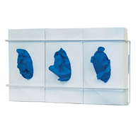 Bowman Manufacturing GL033-0613-Glove Box Holder Horizontal or Vertical Mounted 3-Box Capacity White 3.75 x 8.16 X (PK/2)