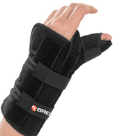 Apollo Universal Breg 10058-Wrist Brace with Thumb Spica Apollo Universal Aluminum/Foam Left Hand Black One Size Fits (EA/1)