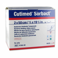 Cutimed Sorbact BSN Medical 7216606-Cutimed Sorbact Antimicrobial Mesh Dressing, 4/5 x 19-7/10 in (BX/20)