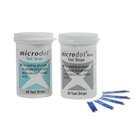 Microdot Cambridge Sensors USA 100-50-Microdot Test Strip, Glucose Meter Test Strips (BX)