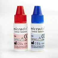 Cambridge Sensors USA 120-02 Microdot Blood Glucose Control Solution - 4 mL Low/High Level