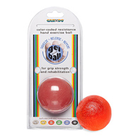 CanDo 10-1492 Std. Circular Gel Squeeze Ball, Red, Light