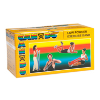 CanDo 10-5217 Low Powder Exercise Band - 6 yd Roll - Gold-XXX-Heavy