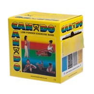 CanDo 10-5221 Low Powder Exercise Band - 50 yd Roll - Yellow-X-Light
