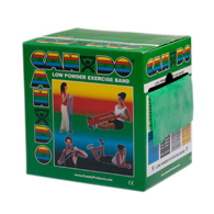 CanDo 10-5223 Low Powder Exercise Band - 50 yd Roll - Green-Medium
