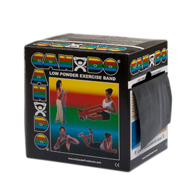 CanDo 10-5225 Low Powder Exercise Band - 50 yd Roll - Black-X-Heavy