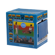 CanDo 10-5274 Low Powder Exercise Band - 25 yd Roll - Blue-Heavy
