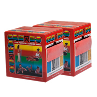 CanDo 10-5492 Low Powder Exercise Band, 2 x 50 yd Roll Twin PK, Red-Light