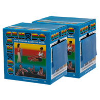 CanDo 10-5494 Low Powder Exercise Band, 2 x 50 yd Roll Twin PK, Blue-Heavy