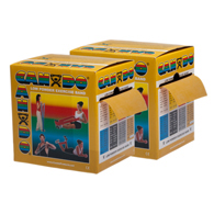 CanDo 10-5497 Low Powder Exercise Band, 2 x 50 yd Roll Twin PK, Gold-XXX-Heavy