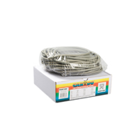 CanDo 10-5526 Low Powder Exercise Tubing-100ft Roll-Silver-XX-Heavy