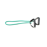 CanDo 10-5553 Exerciser Tubing with Handles-36"-Green-Medium