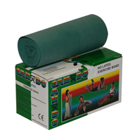 CanDo 10-5613 Latex Free Exercise Band - 6 yd Roll - Green-Medium