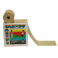 CanDo 10-5620 Latex Free Exercise Band - 50 yd Roll - Tan-XX-Light