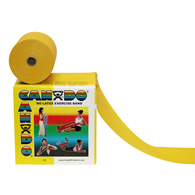CanDo 10-5621 Latex Free Exercise Band - 50 yd Roll - Yellow-X-Light