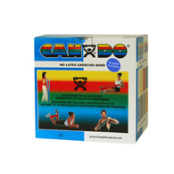 CanDo 10-5634 Latex Free Exercise Band - 25 yd Roll - Blue-Heavy