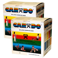 CanDo 10-5650 Latex Free Exercise Band - 100 yd/Pack-Tan-XX-Light