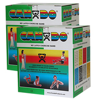 CanDo 10-5653 Latex Free Exercise Band - 100 yd/Pack-Green-Medium