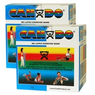 CanDo 10-5654 Latex Free Exercise Band - 100 yd/Pack-Blue-Heavy