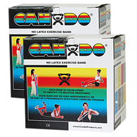 CanDo 10-5655 Latex Free Exercise Band - 100 yd/Pack-Black-X-Heavy
