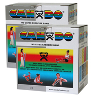 CanDo 10-5656 Latex Free Exercise Band - 100 yd/Pack-Silver-XX-Heavy
