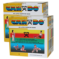CanDo 10-5657 Latex Free Exercise Band - 100 yd/Pack-Gold-XXX-Heavy