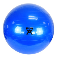 CanDo 30-1805 Inflatable Exercise Ball, Blue, 34", Polybagged
