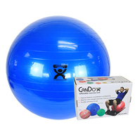 CanDo 30-1805B Inflatable Exercise Ball, Blue, 34", Retail Box