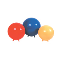 CanDo 30-1892 22" Inflatable Exercise Ball with Stability Feet-Orange