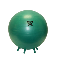 CanDo 30-1893 26" Inflatable Exercise Ball with Stability Feet-Green